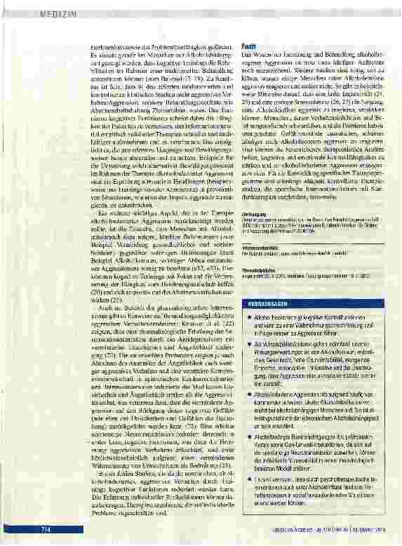 Vorschauseite 4: Alkoholbezogene Aggression: Soziale und neurobiologische Faktoren