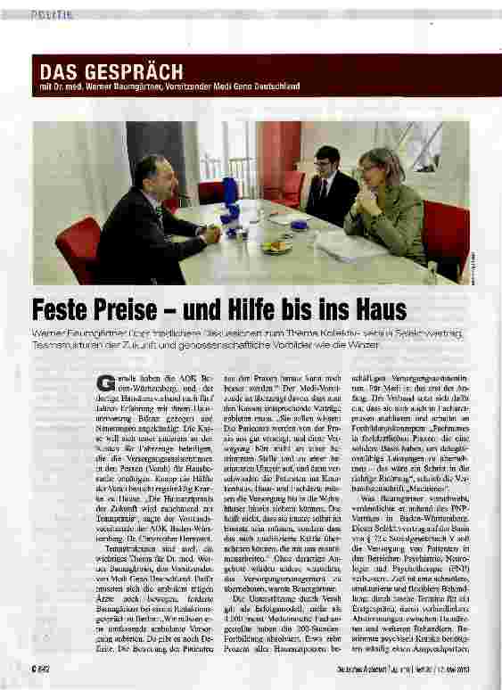 Vorschauseite 1: Feste Preise - und Hilfe bis ins Haus