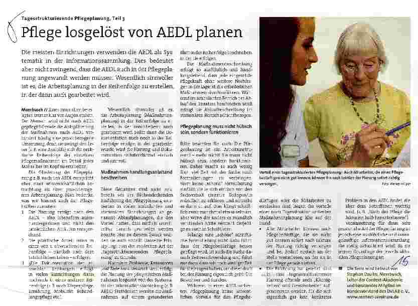 Vorschauseite 1: Pflege losgelöst von AEDL planen