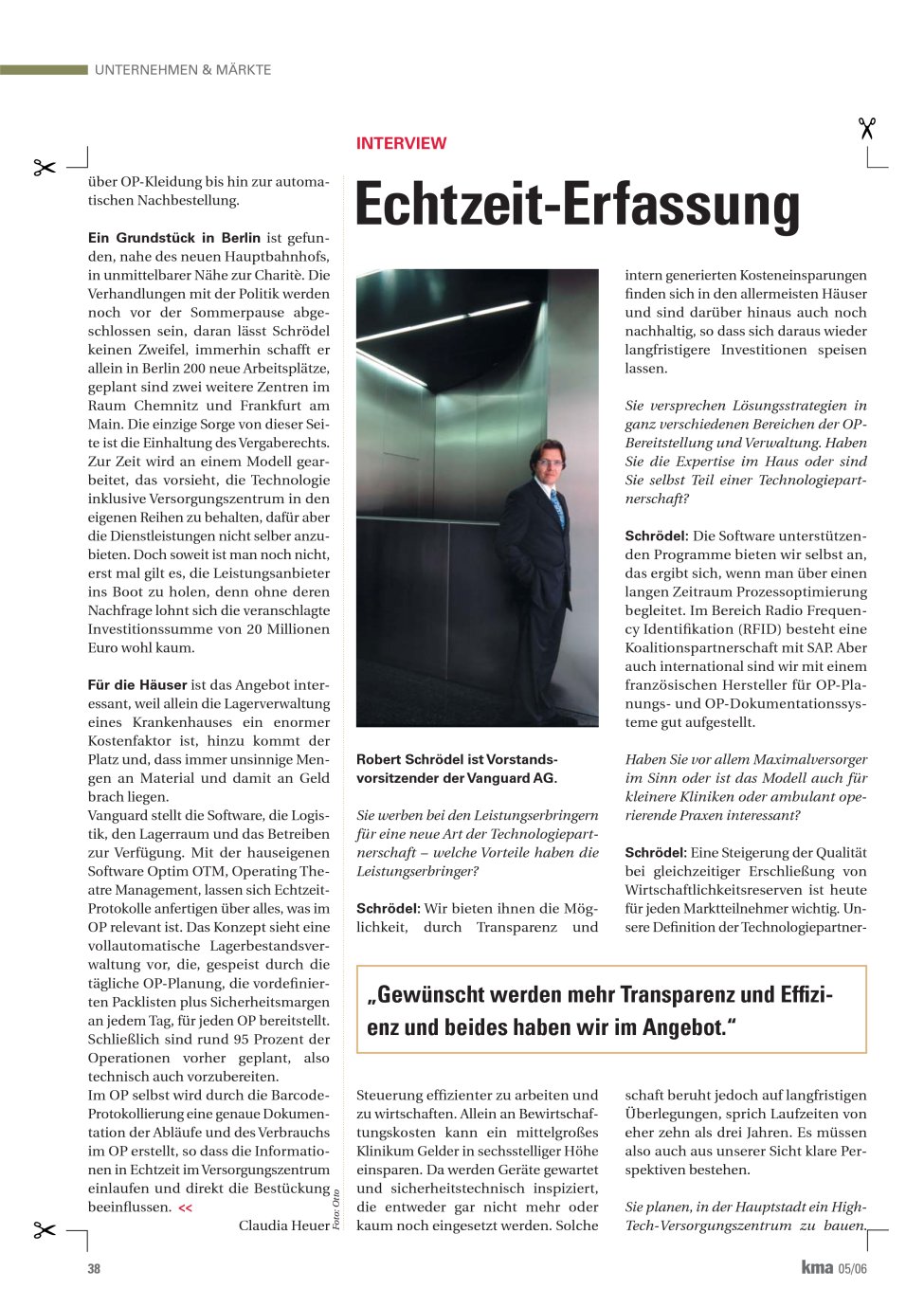 Vorschauseite 1: Echtzeit-Erfassung