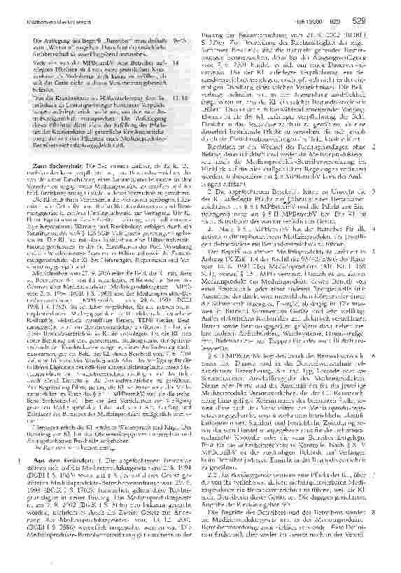 Vorschauseite 2: KrankenversicherungsrechtGesetzliche Krankenkasse keine Betreiberin i. S. der Medizinprodukte - Betreiberverordnung