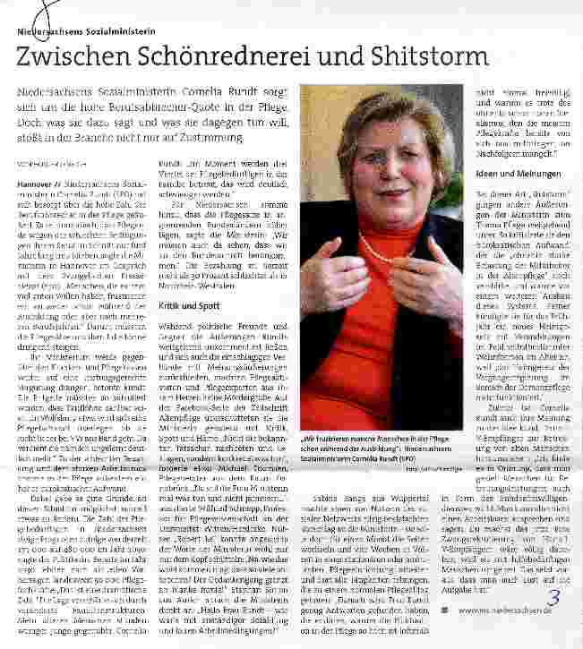 Vorschauseite 1: Zwischen Schönrednerei und Shitstorm