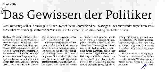 Vorschauseite 1: Das Gewissen der Politiker