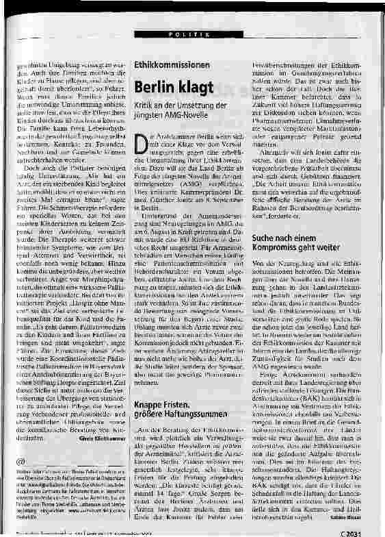 Vorschauseite 3: Palliativmedizin. Lebensqualität für Schwerstkranke