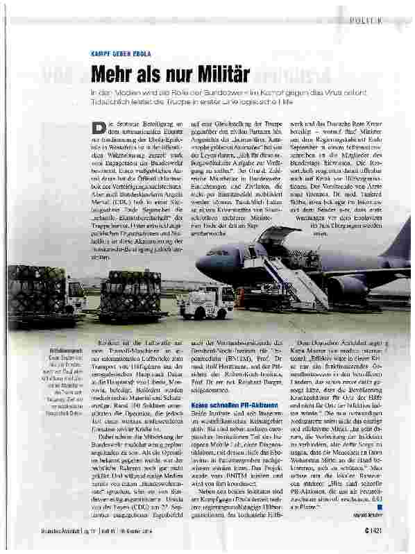 Vorschauseite 1: Mehr als nur Militär
