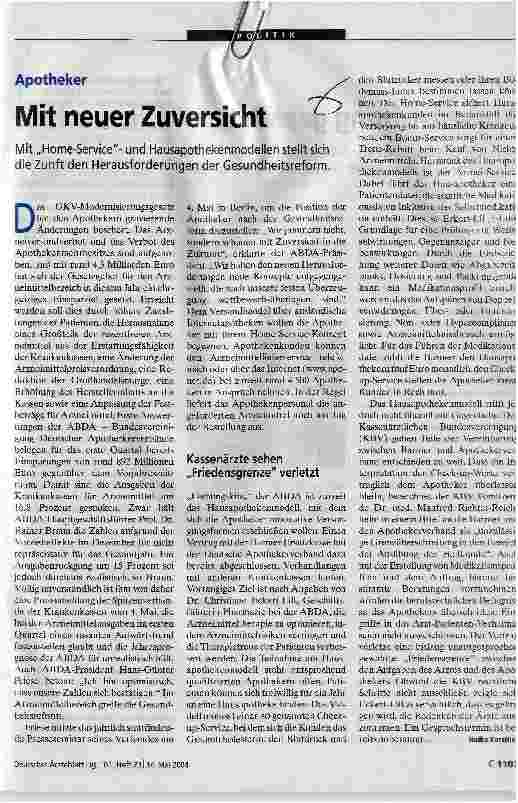 Vorschauseite 1: Mit neuer Zuversicht