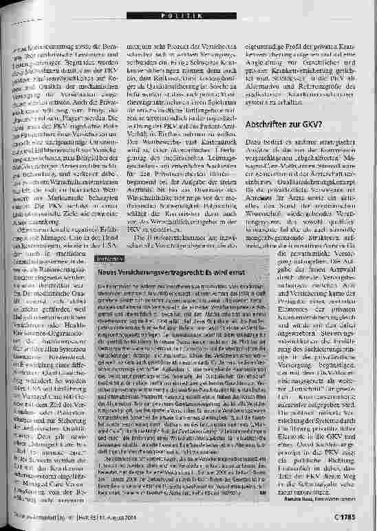Vorschauseite 2: Verkehrte Welt oder strategisches ZielVersicherungsvertragsgesetz