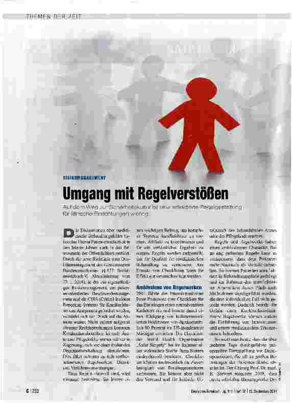 Vorschauseite 1: Umgang mit Regelverstößen