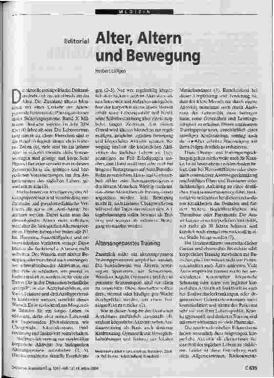 Vorschauseite 1: Alter, Altern und Bewegung