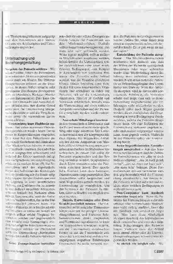Vorschauseite 4: Behutsamer Umgang mit sexuell missbrauchten Patientinnen