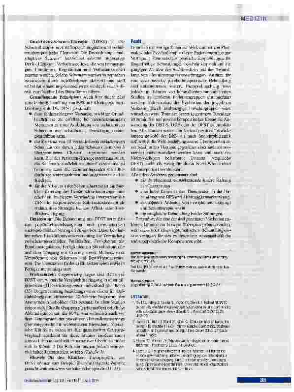 Vorschauseite 6: Borderline-Persönlichkeitsstörung und komorbide AbhängigkeitserkrankungenEpidemiologie und Therapie