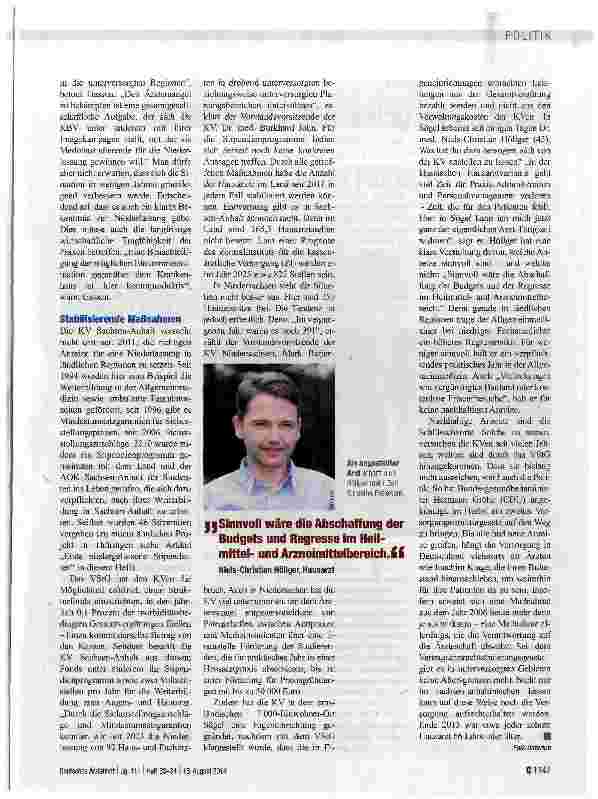 Vorschauseite 2: Gegen den Ärztemangel