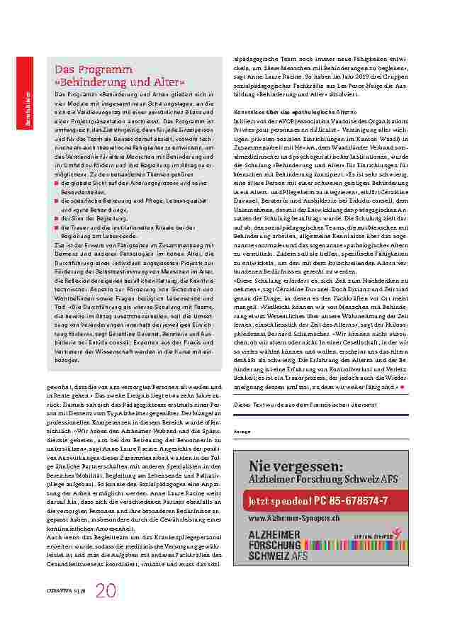 Vorschauseite 3: Altersund Sterbebegleitung als Herausforderung für die Sozialpädagogik. Wenn das berufliche Selbstverständnis mit einem Mal Risse bekommt.