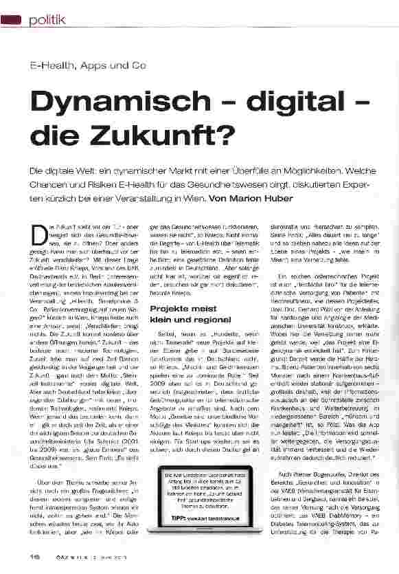 Vorschauseite 1: Dynamisch - digital die Zukunft?
