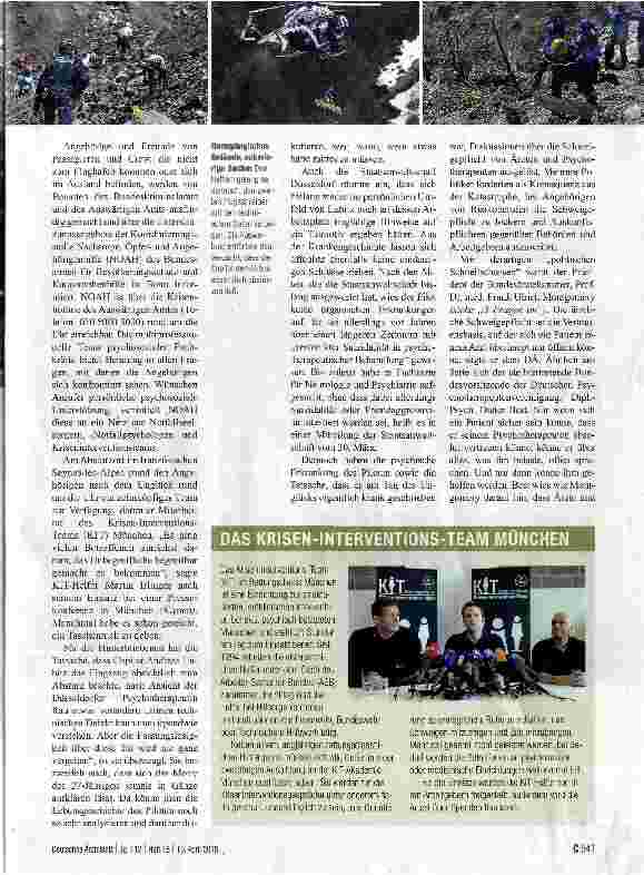 Vorschauseite 2: Das Räderwerk der Katastrophenhilfe greift