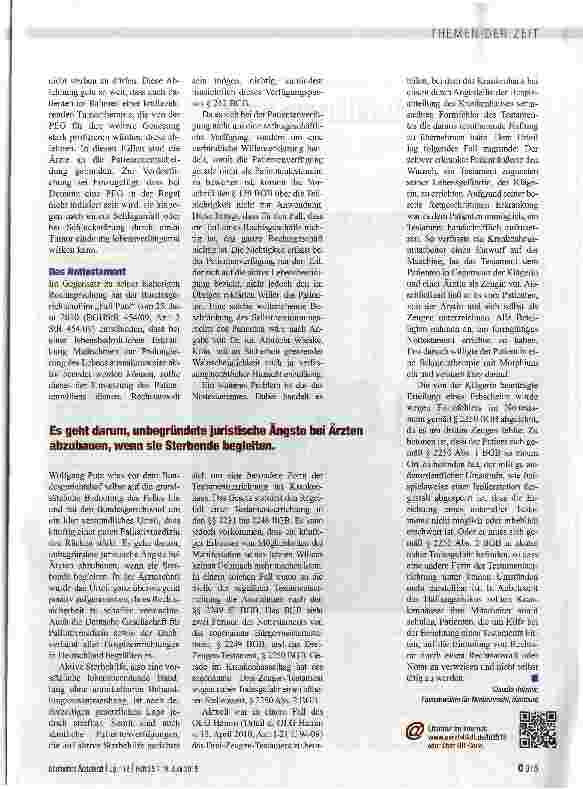 Vorschauseite 3: Das Selbstbestimmungsrecht beachten