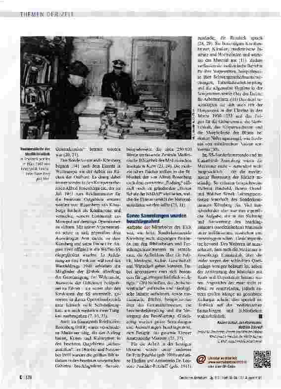 Vorschauseite 3: ZWEITER WELTKRIEGMediziner auf Raubzug