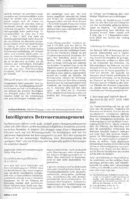 Vorschauseite 1: Intelligentes Betreuermanagement