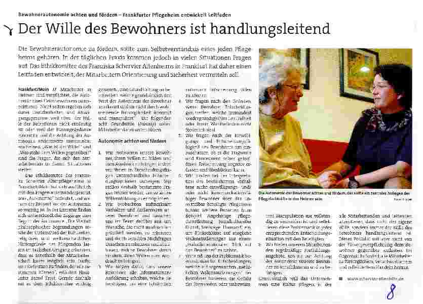 Vorschauseite 1: Der Wille des Bewohners ist handlungsleitend