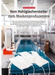 Vorschauseite 1: Vom Hohlglashersteller zum Maskenproduzenten