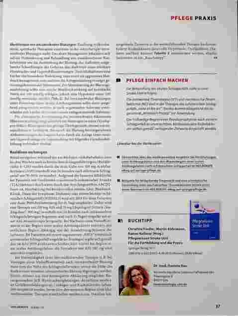Vorschauseite 4: Neue Optionen in der Schlaganfalltherapie