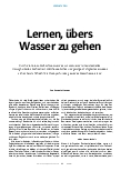 Vorschauseite 1: Lernen, übers Wasser zu gehen.