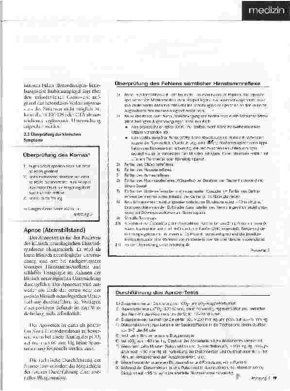 Vorschauseite 5: Geplante OrganentnahmeHirntoddiagnostik