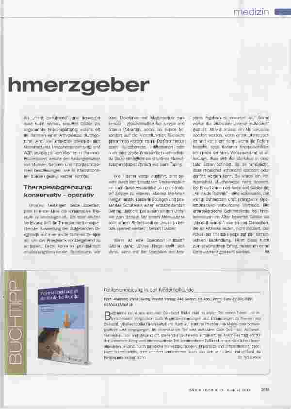 Vorschauseite 2: Häufiger Schmerzgeber
