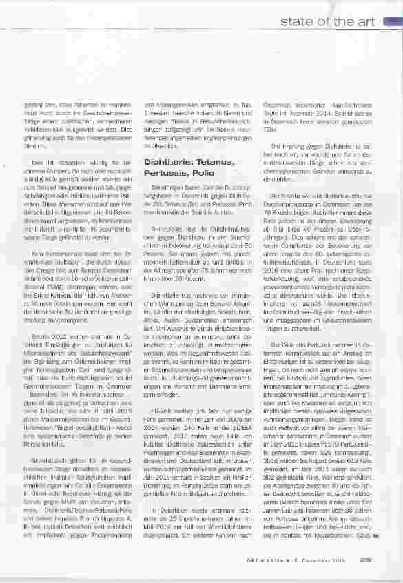 Vorschauseite 2: Impfungen bei Gesundheitspersonal