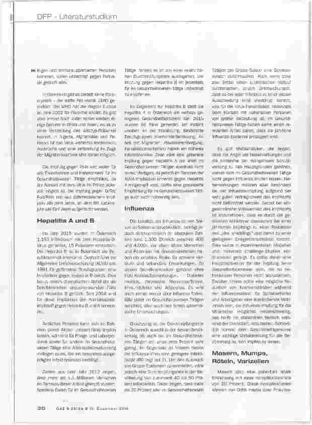 Vorschauseite 3: Impfungen bei Gesundheitspersonal