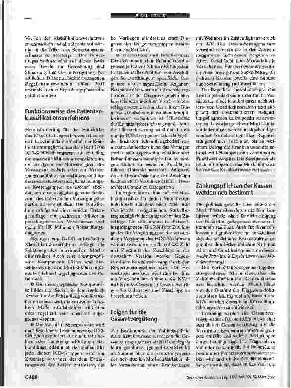 Vorschauseite 2: Das Ende der Budgets rückt näherAmbulante Versorgung