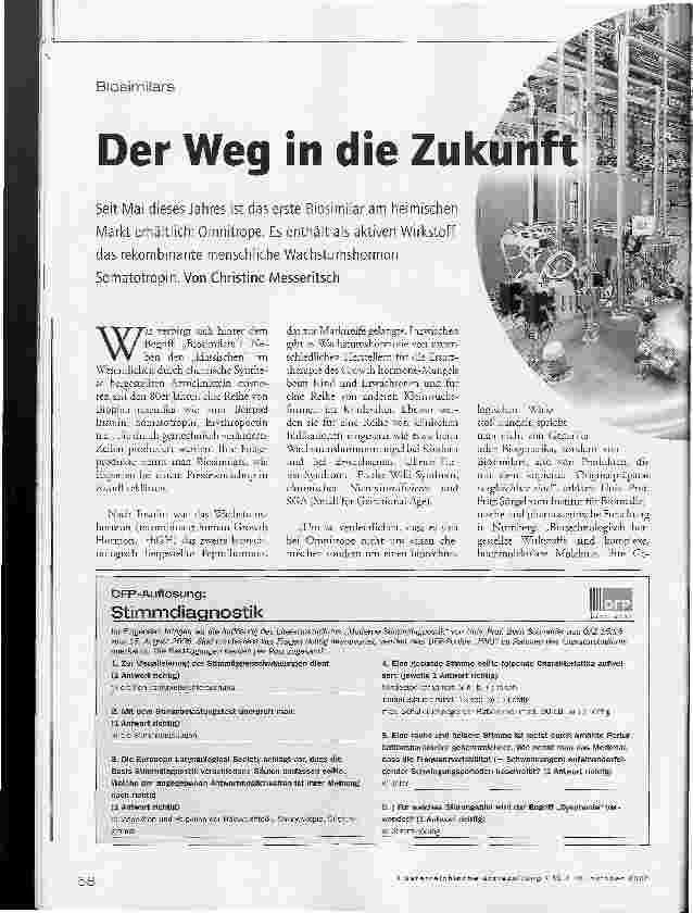 Vorschauseite 1: Der Weg in die Zukunft