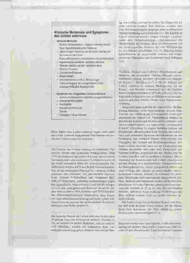 Vorschauseite 2: Lichen sclerosus Beratungsanlass, Diagnose und therapeutisches Procedere