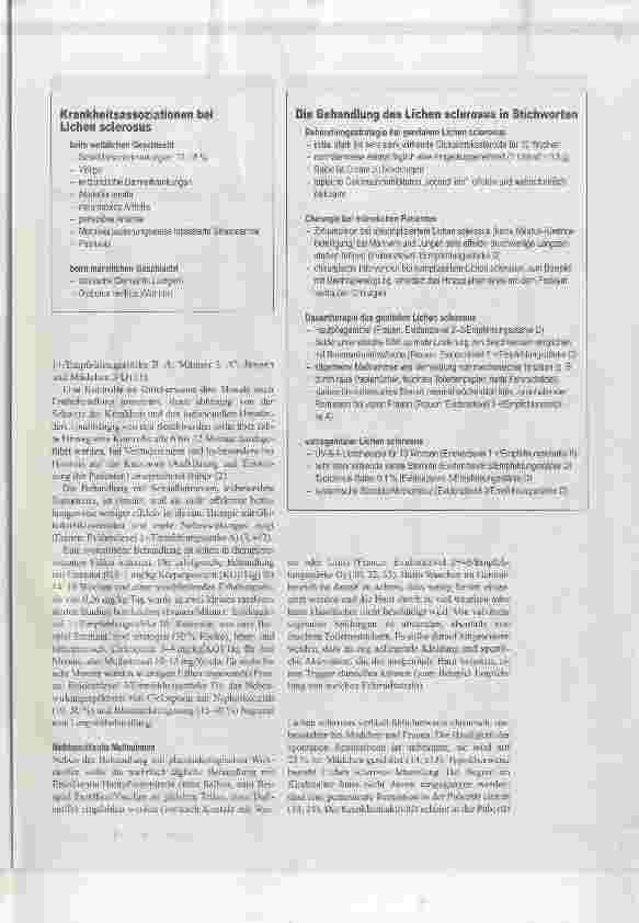 Vorschauseite 5: Lichen sclerosus Beratungsanlass, Diagnose und therapeutisches Procedere