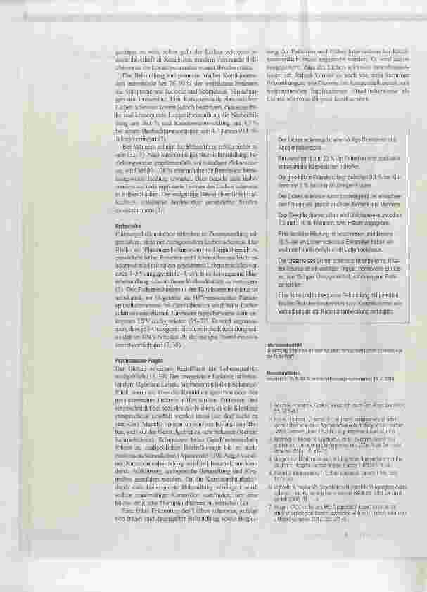 Vorschauseite 6: Lichen sclerosus Beratungsanlass, Diagnose und therapeutisches Procedere