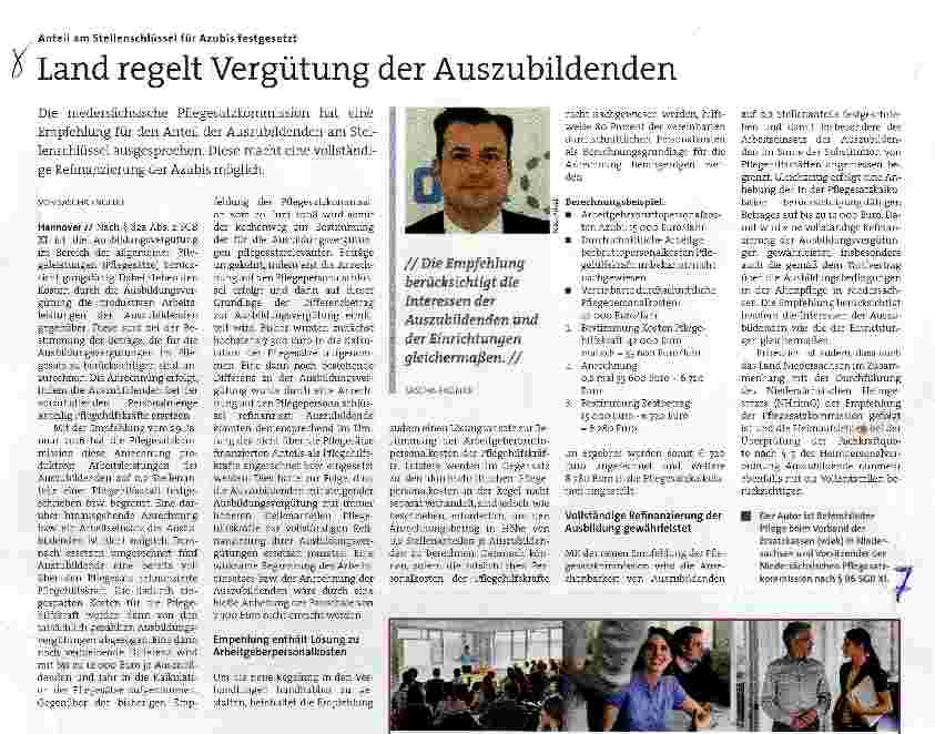 Vorschauseite 1: Land regelt Vergütung der Auszubildenden