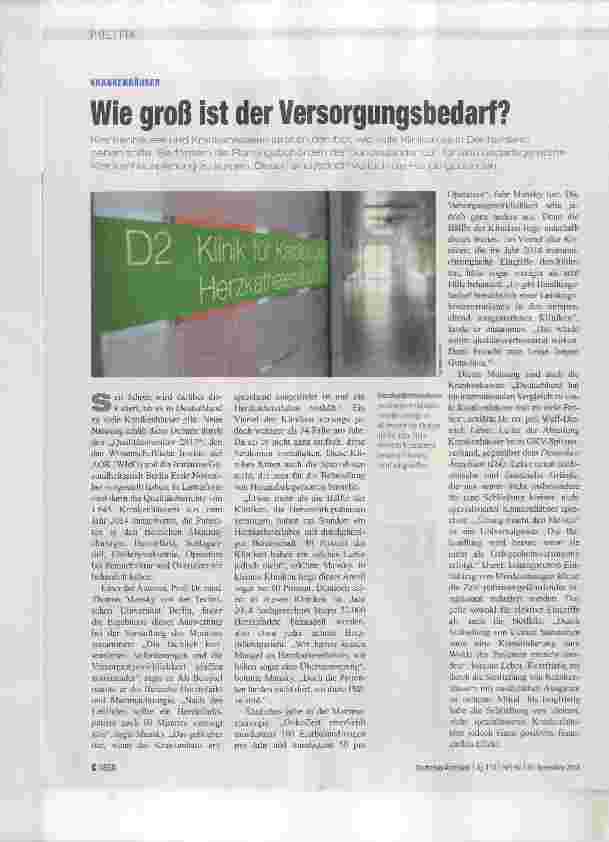 Vorschauseite 1: Wie groß ist der Versorgungsbedarf?