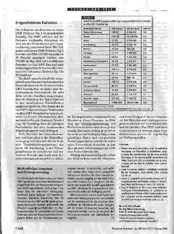 Vorschauseite 3: DiabetesversorgungDeutliche regionale Unterschiede