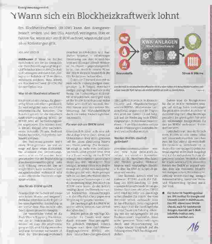 Vorschauseite 1: Wann sich ein Blockheizkraftwerk lohnt