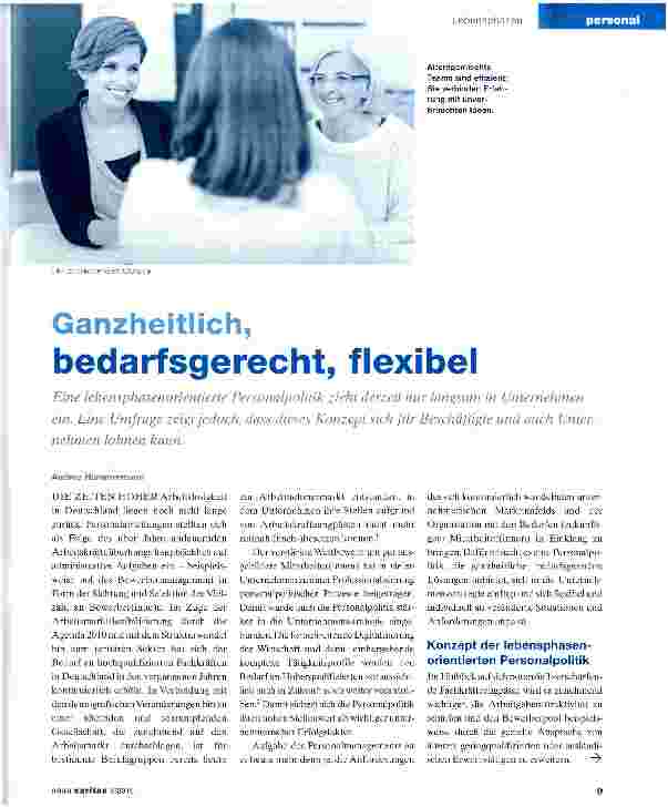 Vorschauseite 1: Ganzheitlich, bedarfsgerecht, flexibel
