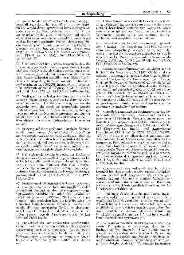 Vorschauseite 5: Schutzfähigkeit geografischer Angaben für Spirituosen