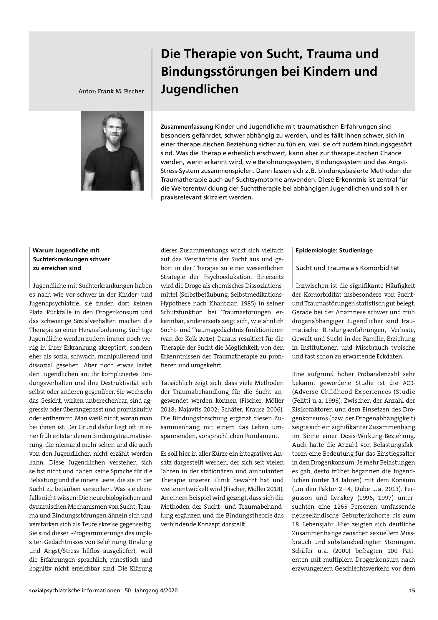 Vorschauseite 1: Die Therapie von Sucht, Trauma und Bindungsstörungen bei Kindern und Jugendlichen