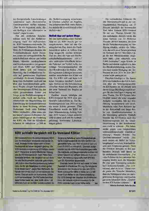 Vorschauseite 2: Für ein Ende der Budgetierung