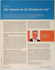 Vorschauseite 1: „Wir müssen an die Strukturen ran.“