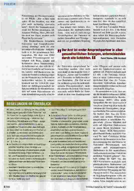 Vorschauseite 2: Viele Räte sollen es richten