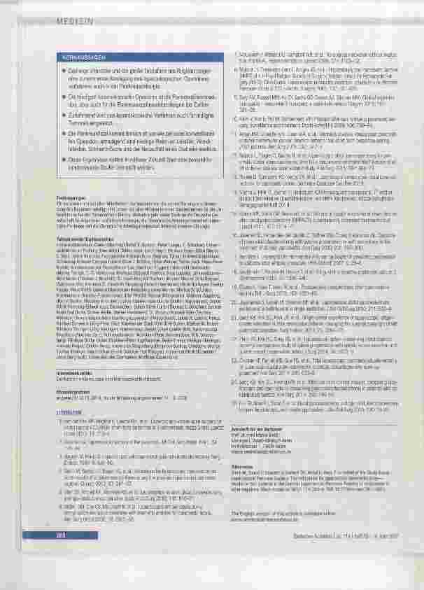 Vorschauseite 6: Indikation zur laparoskopischen Pankreaschirurgie
