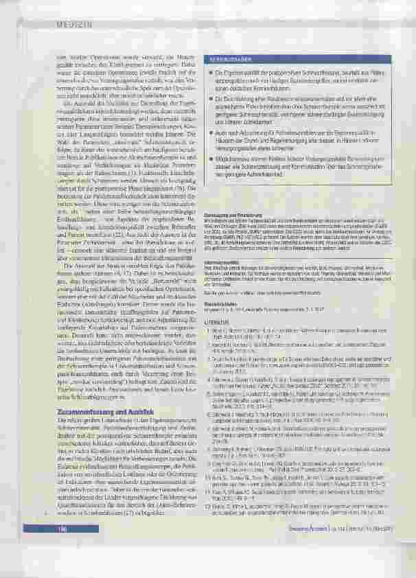 Vorschauseite 6: Qualität postoperativer Schmerztherapie in deutschen Krankenhäusern