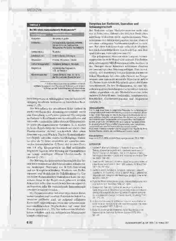 Vorschauseite 6: Myasthenia gravis: Pathogenese und Immuntherapie