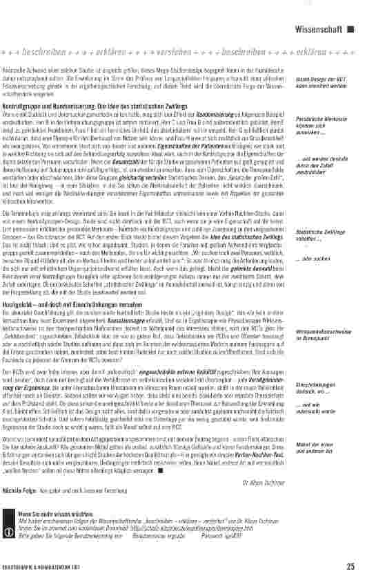 Vorschauseite 2: Folge 18: Die randomisierte kontrollierte Studie