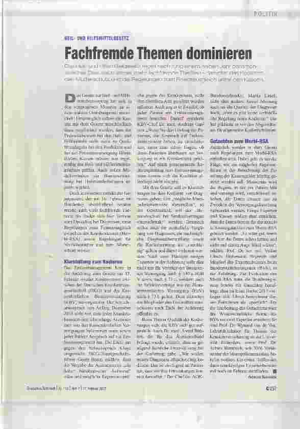 Vorschauseite 1: Fachfremde Themen dominieren